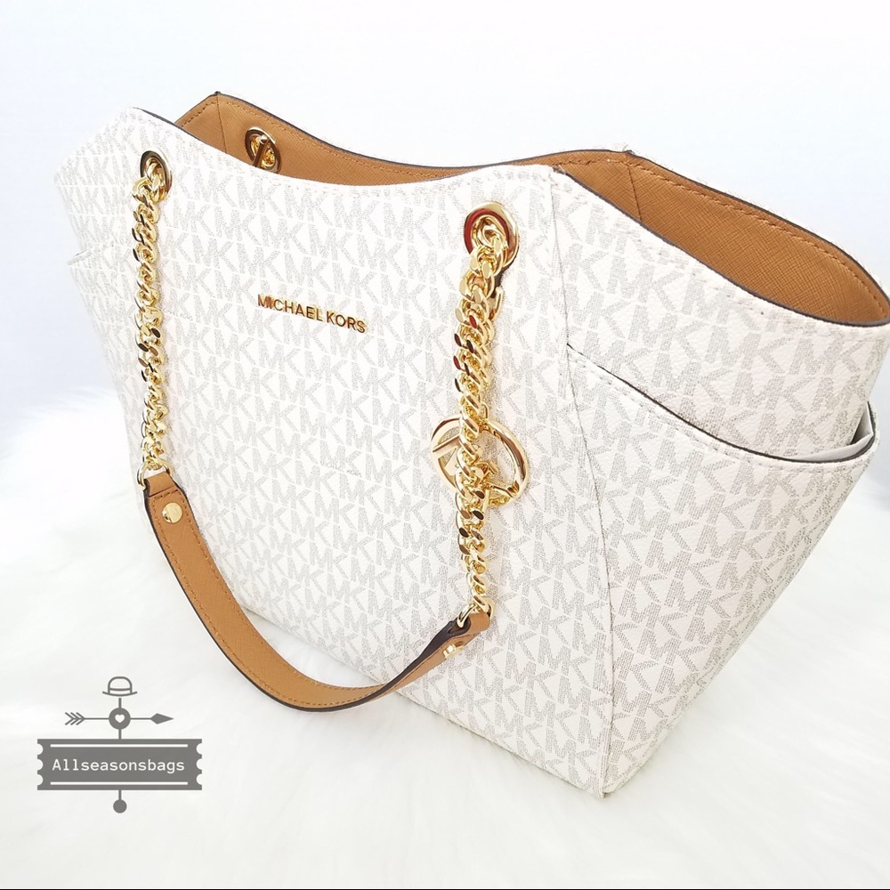 Michael Kors Jet set Large chain shoulder tote bag - Picture 6 of 8